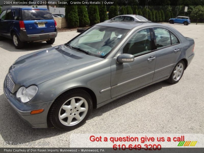 Granite Grey Metallic / Oyster 2004 Mercedes-Benz C 240 4Matic Sedan