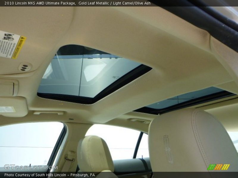 Gold Leaf Metallic / Light Camel/Olive Ash 2010 Lincoln MKS AWD Ultimate Package