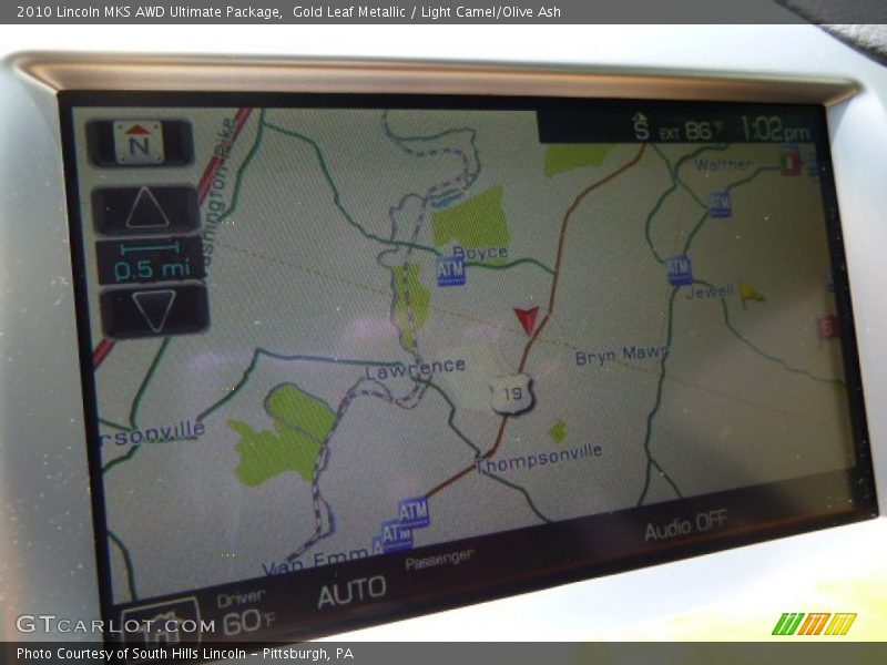 Gold Leaf Metallic / Light Camel/Olive Ash 2010 Lincoln MKS AWD Ultimate Package