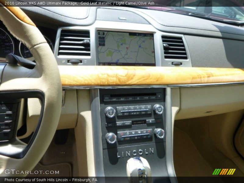 Gold Leaf Metallic / Light Camel/Olive Ash 2010 Lincoln MKS AWD Ultimate Package