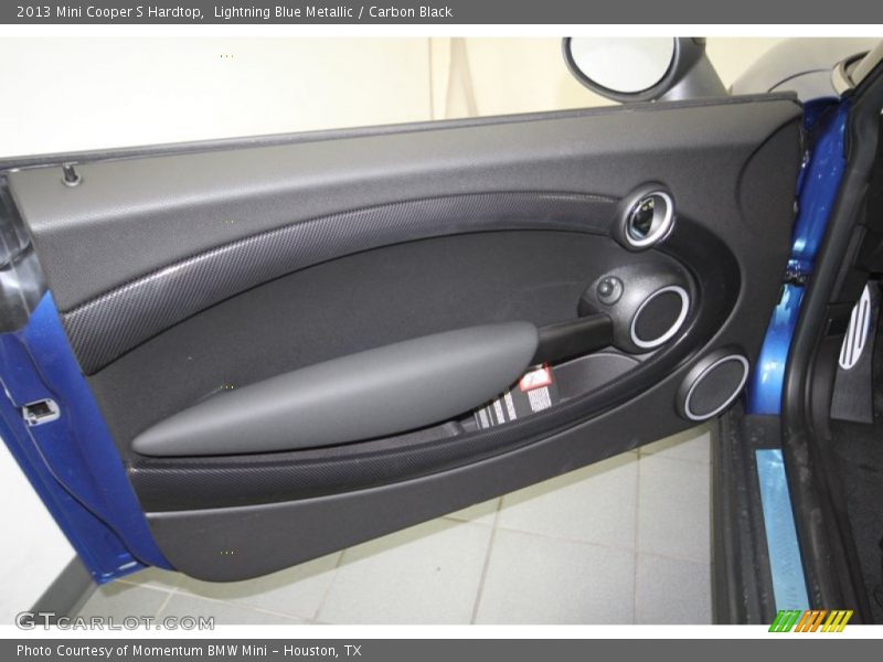 Lightning Blue Metallic / Carbon Black 2013 Mini Cooper S Hardtop