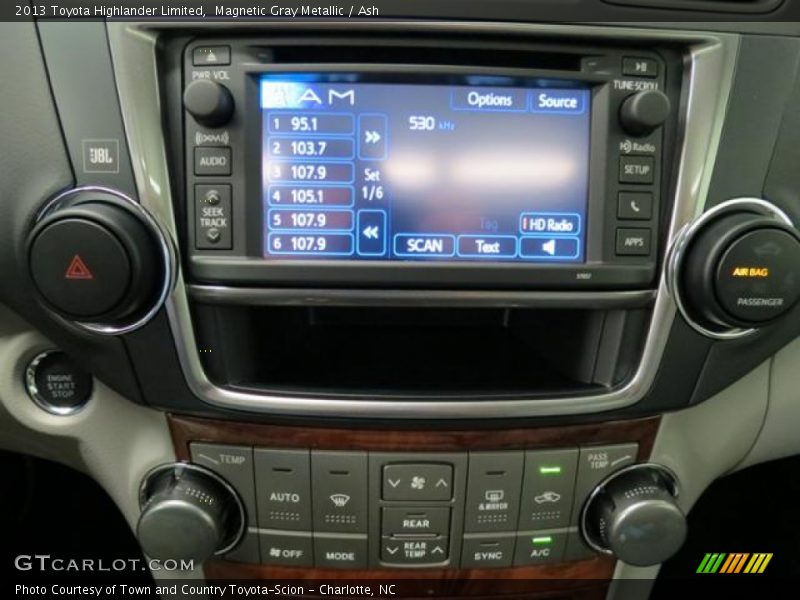 Magnetic Gray Metallic / Ash 2013 Toyota Highlander Limited
