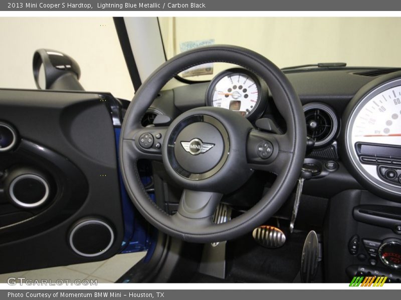 Lightning Blue Metallic / Carbon Black 2013 Mini Cooper S Hardtop