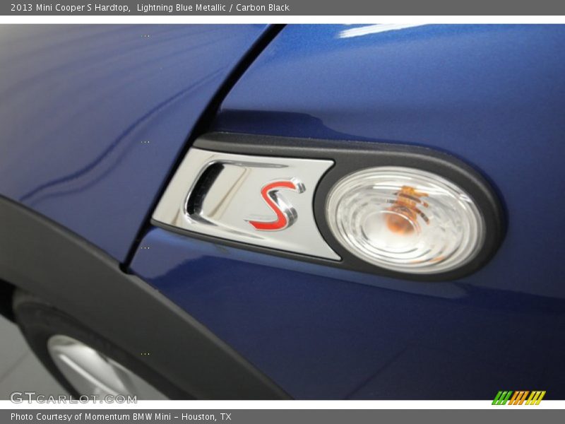 Lightning Blue Metallic / Carbon Black 2013 Mini Cooper S Hardtop