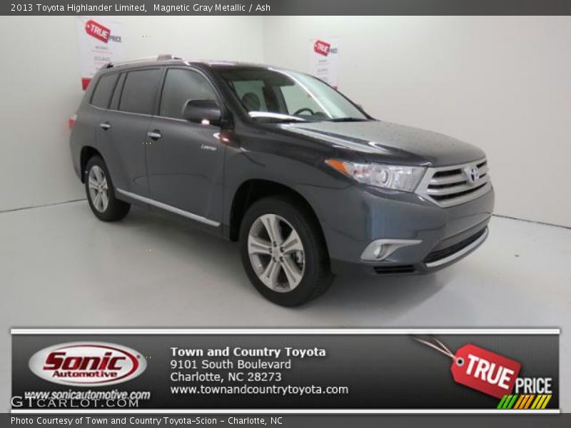 Magnetic Gray Metallic / Ash 2013 Toyota Highlander Limited