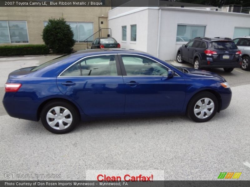 Blue Ribbon Metallic / Bisque 2007 Toyota Camry LE