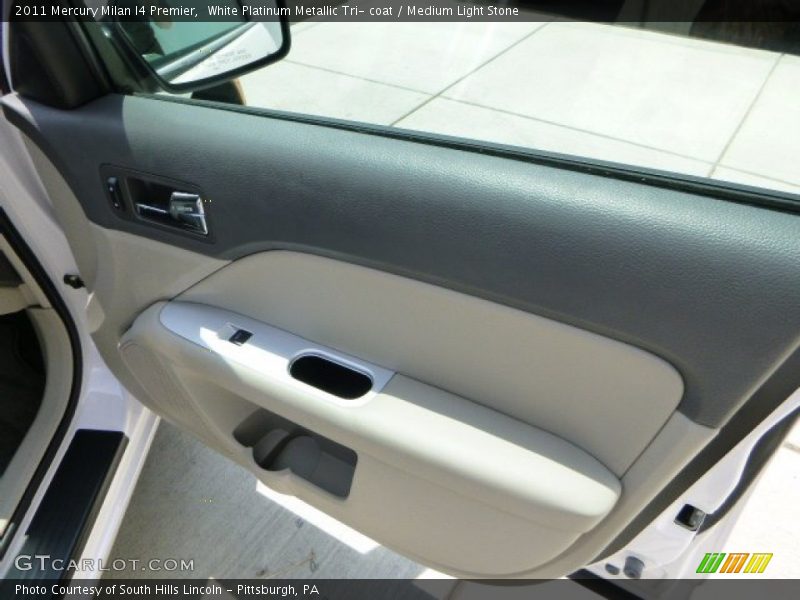 White Platinum Metallic Tri- coat / Medium Light Stone 2011 Mercury Milan I4 Premier