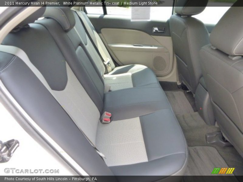 White Platinum Metallic Tri- coat / Medium Light Stone 2011 Mercury Milan I4 Premier