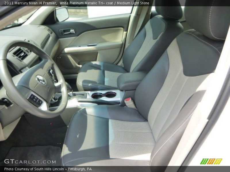 White Platinum Metallic Tri- coat / Medium Light Stone 2011 Mercury Milan I4 Premier