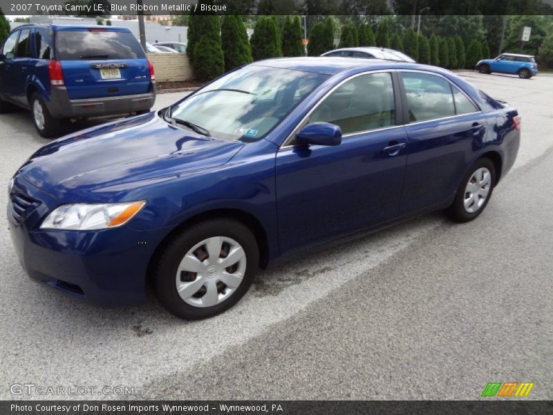 Blue Ribbon Metallic / Bisque 2007 Toyota Camry LE