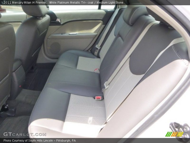 White Platinum Metallic Tri- coat / Medium Light Stone 2011 Mercury Milan I4 Premier