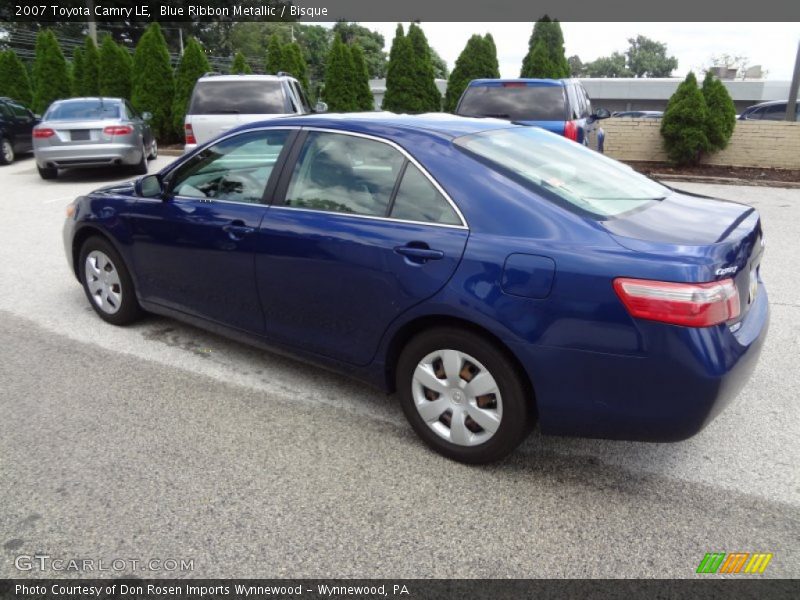 Blue Ribbon Metallic / Bisque 2007 Toyota Camry LE