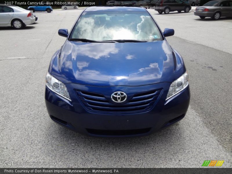 Blue Ribbon Metallic / Bisque 2007 Toyota Camry LE