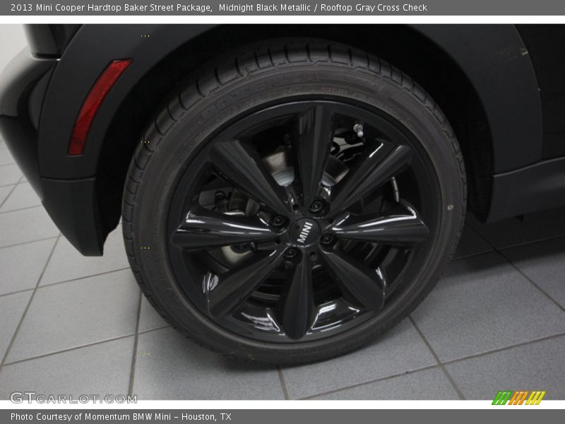 Midnight Black Metallic / Rooftop Gray Cross Check 2013 Mini Cooper Hardtop Baker Street Package
