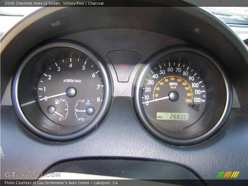 Victory Red / Charcoal 2006 Chevrolet Aveo LS Sedan