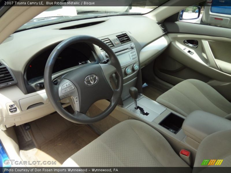Blue Ribbon Metallic / Bisque 2007 Toyota Camry LE