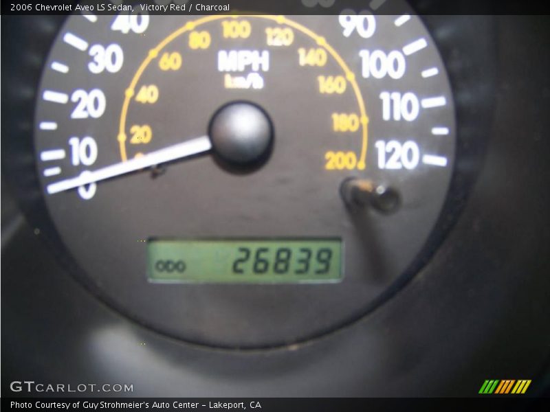 Victory Red / Charcoal 2006 Chevrolet Aveo LS Sedan