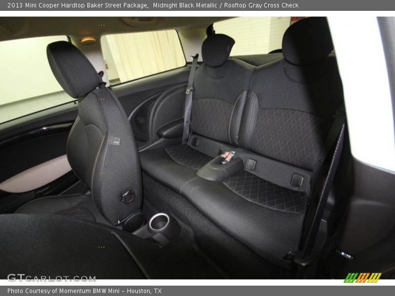 Midnight Black Metallic / Rooftop Gray Cross Check 2013 Mini Cooper Hardtop Baker Street Package