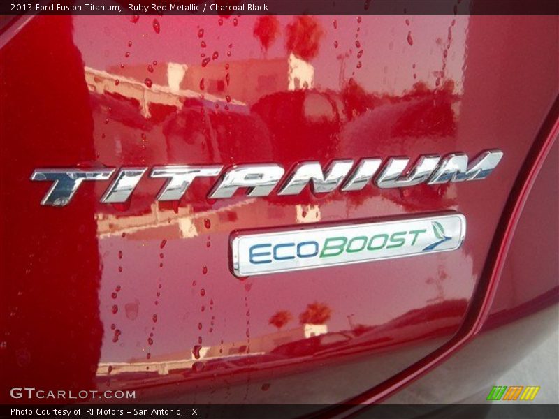 Ruby Red Metallic / Charcoal Black 2013 Ford Fusion Titanium