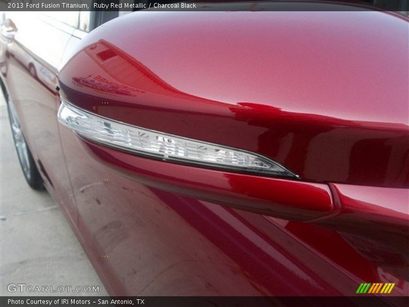 Ruby Red Metallic / Charcoal Black 2013 Ford Fusion Titanium