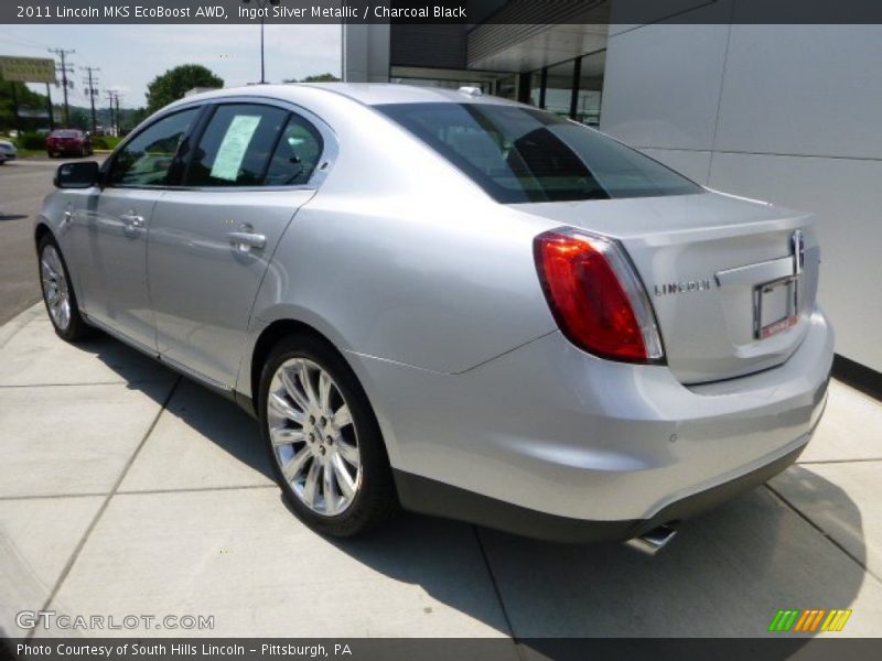 Ingot Silver Metallic / Charcoal Black 2011 Lincoln MKS EcoBoost AWD