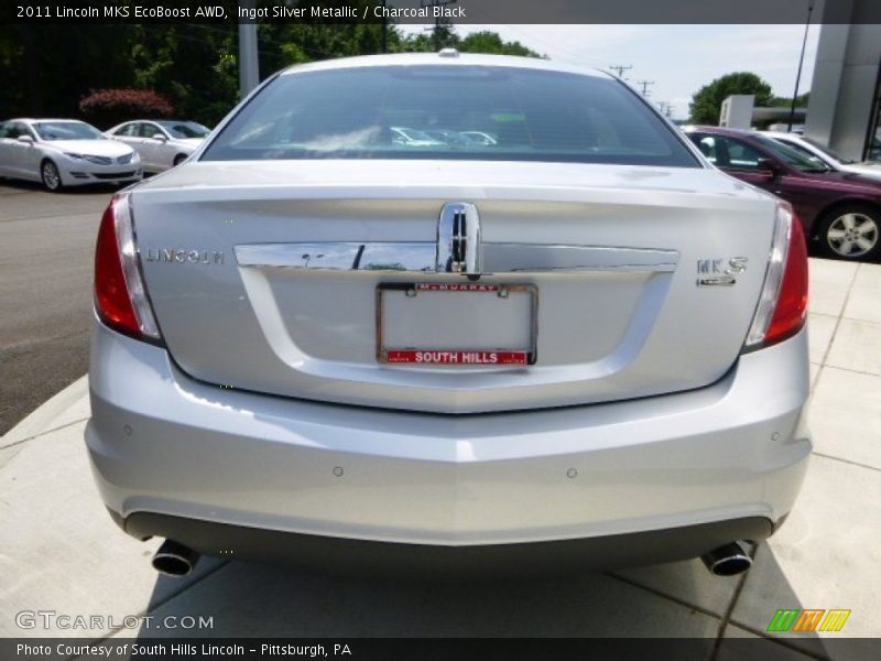Ingot Silver Metallic / Charcoal Black 2011 Lincoln MKS EcoBoost AWD