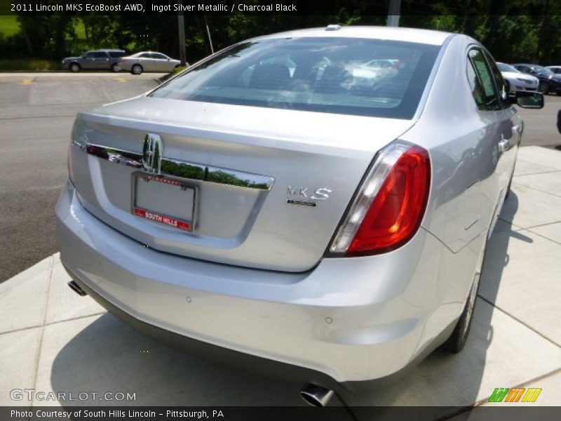 Ingot Silver Metallic / Charcoal Black 2011 Lincoln MKS EcoBoost AWD