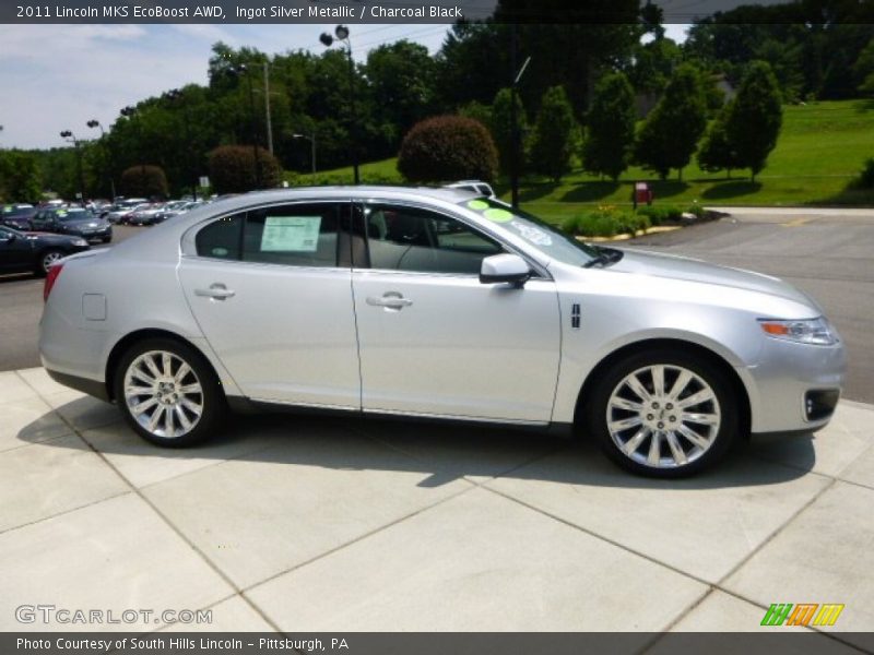 Ingot Silver Metallic / Charcoal Black 2011 Lincoln MKS EcoBoost AWD