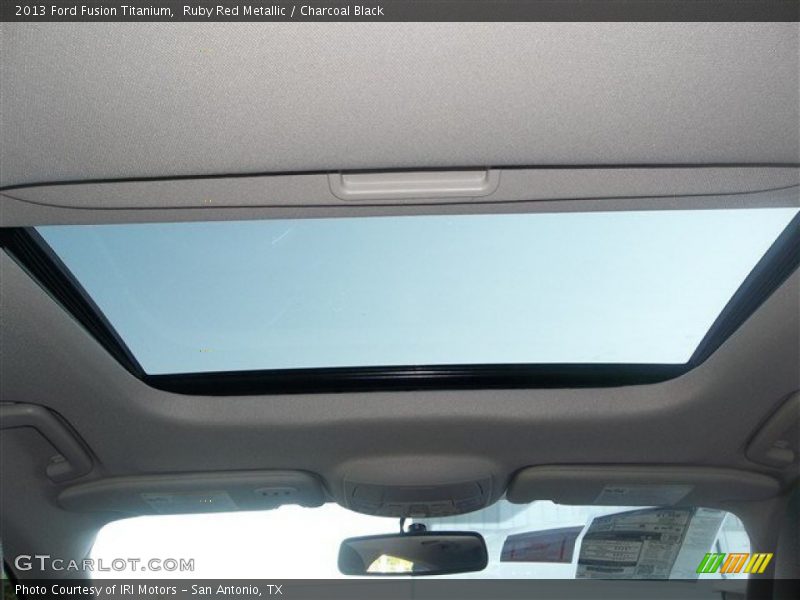 Ruby Red Metallic / Charcoal Black 2013 Ford Fusion Titanium