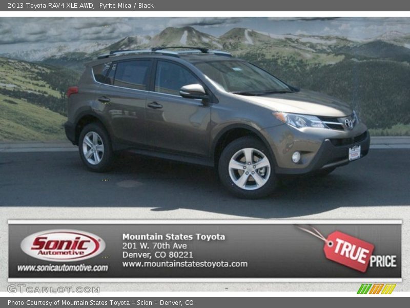 Pyrite Mica / Black 2013 Toyota RAV4 XLE AWD