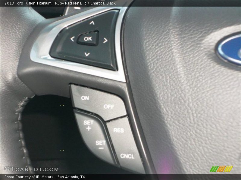 Ruby Red Metallic / Charcoal Black 2013 Ford Fusion Titanium