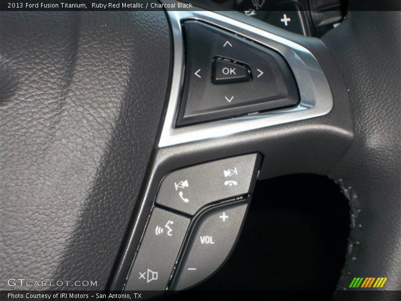 Ruby Red Metallic / Charcoal Black 2013 Ford Fusion Titanium