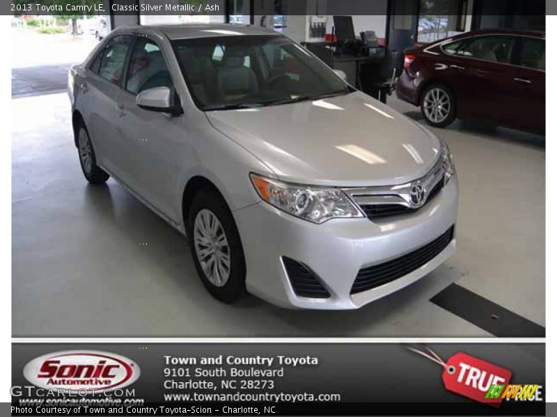 Classic Silver Metallic / Ash 2013 Toyota Camry LE