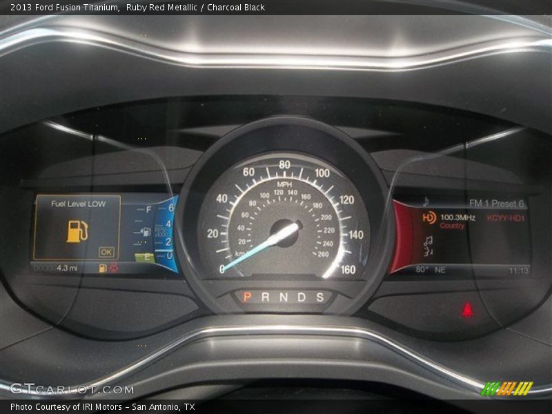 Ruby Red Metallic / Charcoal Black 2013 Ford Fusion Titanium