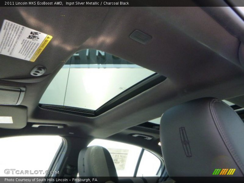Ingot Silver Metallic / Charcoal Black 2011 Lincoln MKS EcoBoost AWD
