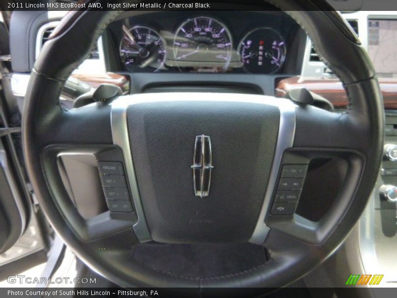 Ingot Silver Metallic / Charcoal Black 2011 Lincoln MKS EcoBoost AWD
