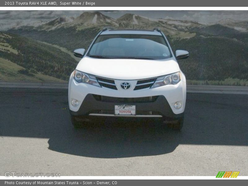 Super White / Beige 2013 Toyota RAV4 XLE AWD