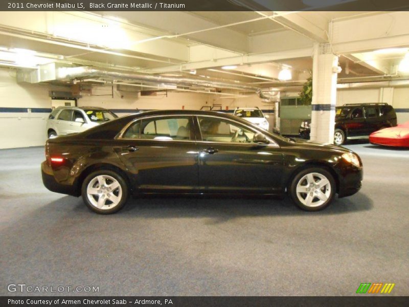 Black Granite Metallic / Titanium 2011 Chevrolet Malibu LS