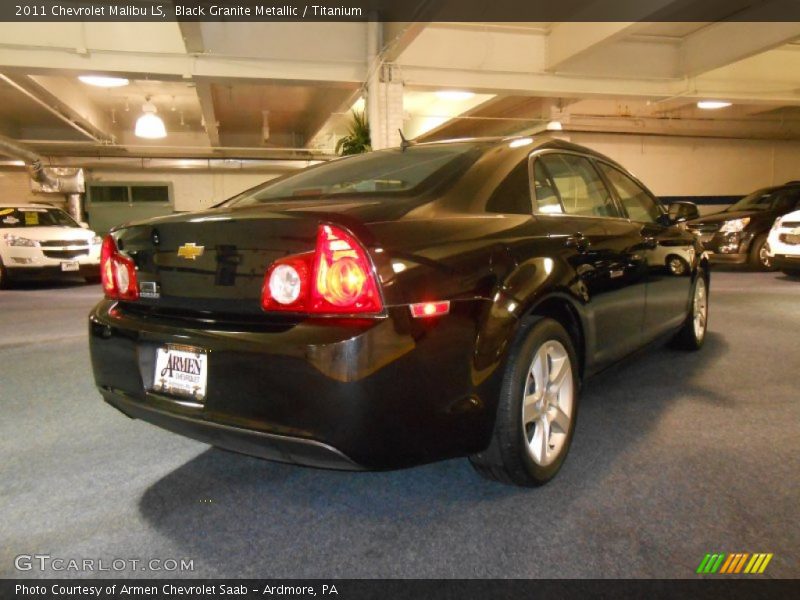 Black Granite Metallic / Titanium 2011 Chevrolet Malibu LS
