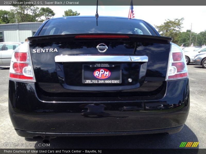 Super Black / Charcoal 2012 Nissan Sentra 2.0 S