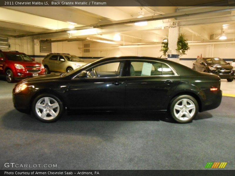 Black Granite Metallic / Titanium 2011 Chevrolet Malibu LS