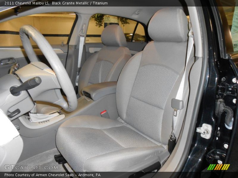 Black Granite Metallic / Titanium 2011 Chevrolet Malibu LS