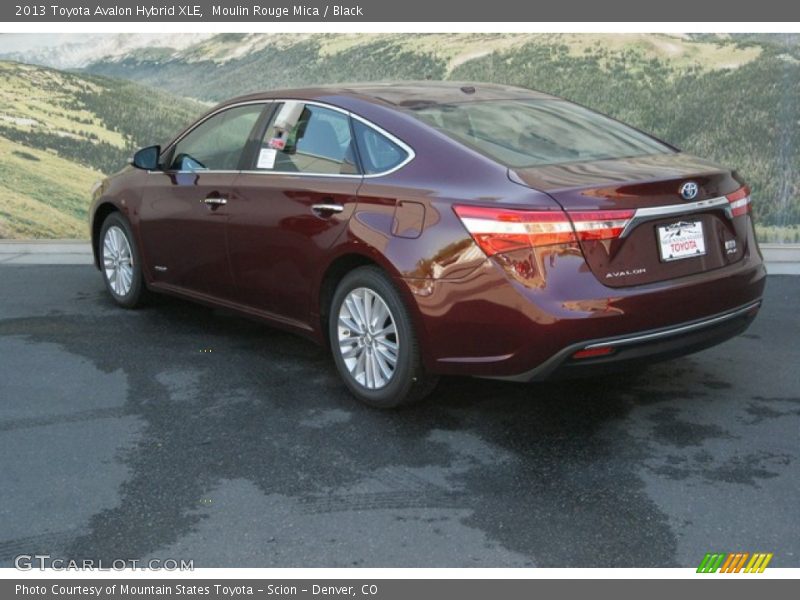 Moulin Rouge Mica / Black 2013 Toyota Avalon Hybrid XLE