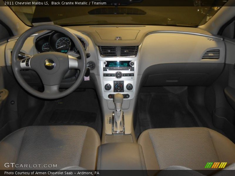 Black Granite Metallic / Titanium 2011 Chevrolet Malibu LS