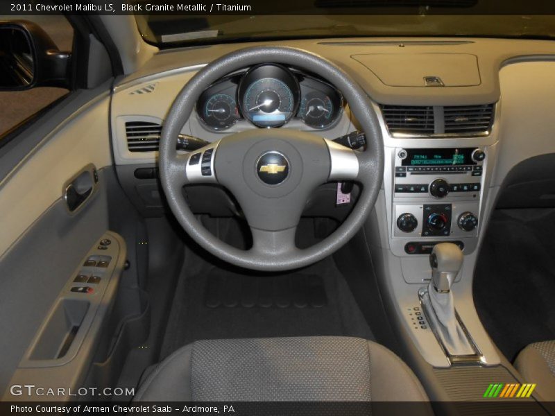 Black Granite Metallic / Titanium 2011 Chevrolet Malibu LS