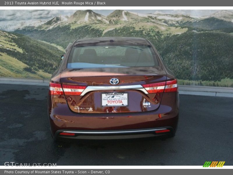 Moulin Rouge Mica / Black 2013 Toyota Avalon Hybrid XLE