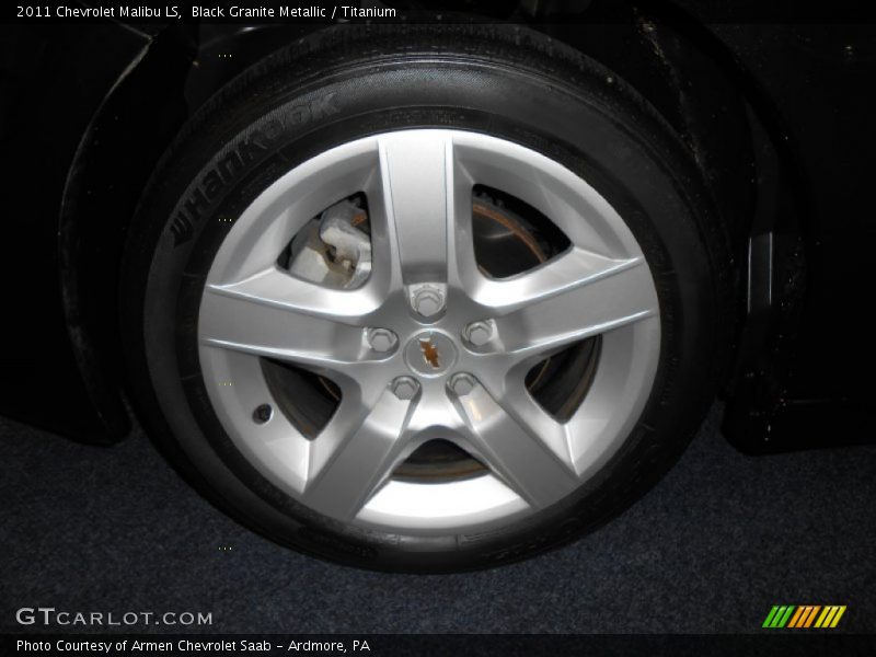 Black Granite Metallic / Titanium 2011 Chevrolet Malibu LS