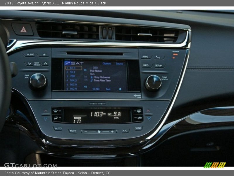Moulin Rouge Mica / Black 2013 Toyota Avalon Hybrid XLE