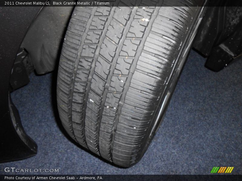 Black Granite Metallic / Titanium 2011 Chevrolet Malibu LS