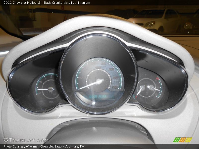 Black Granite Metallic / Titanium 2011 Chevrolet Malibu LS